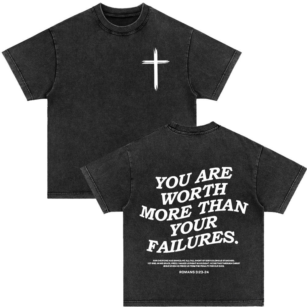 Vintage Washed Scripture Tees –WalkByFaith™