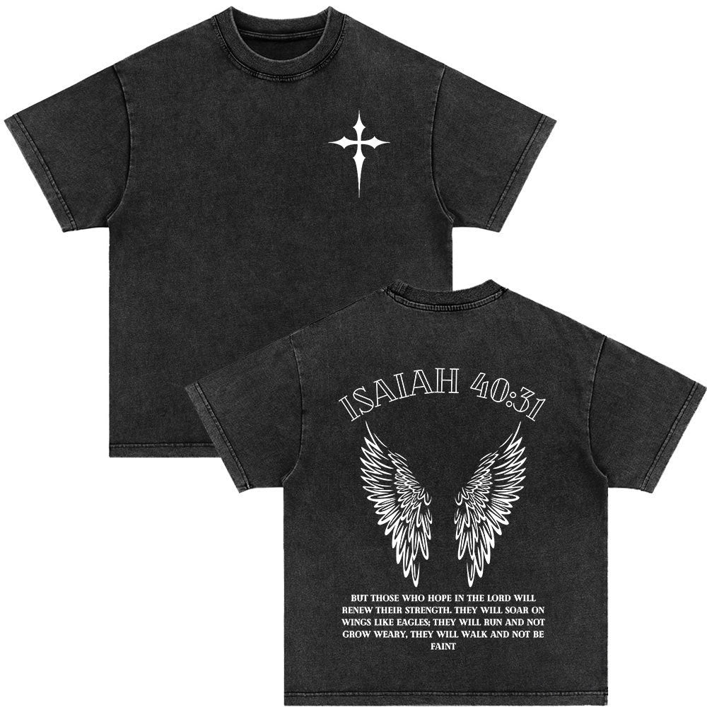 Vintage Washed Scripture Tees –WalkByFaith™