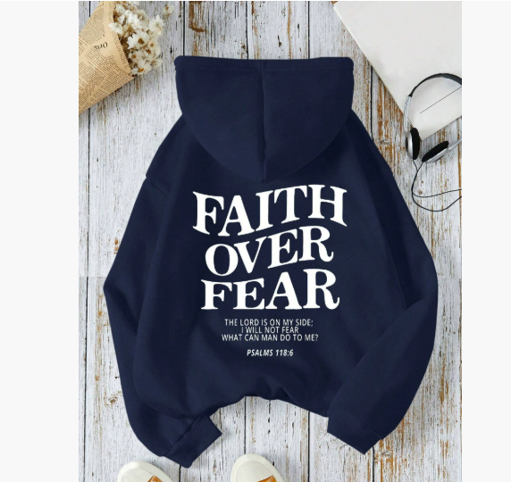 Faith Over Fear Hoodie – WalkByFaith™