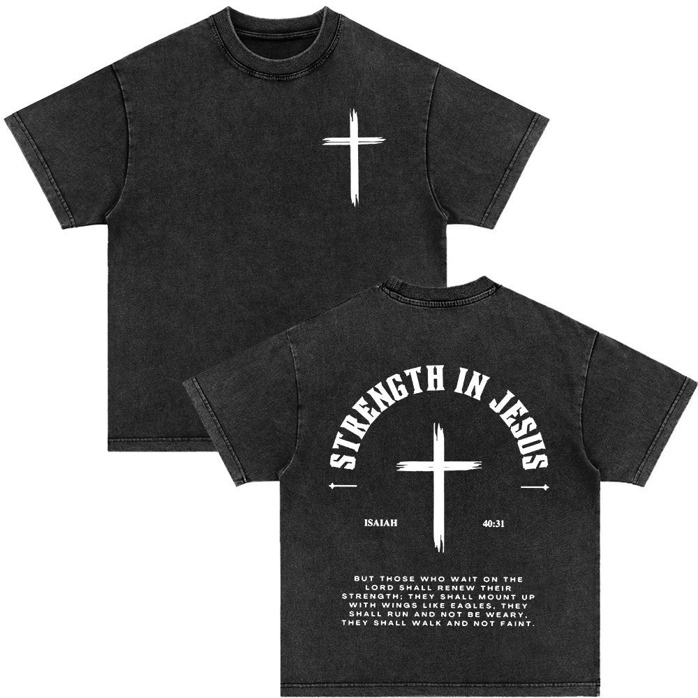 Vintage Washed Scripture Tees –WalkByFaith™