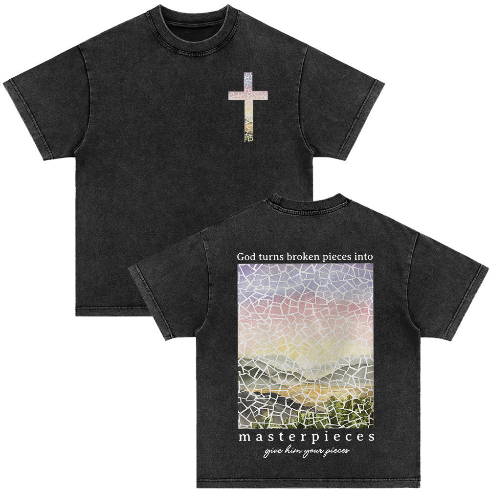 Vintage Washed Scripture Tees –WalkByFaith™
